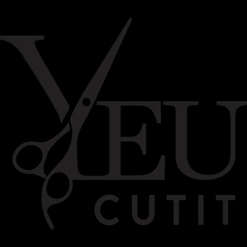 Yeucutit Logo - with hair cutting shears